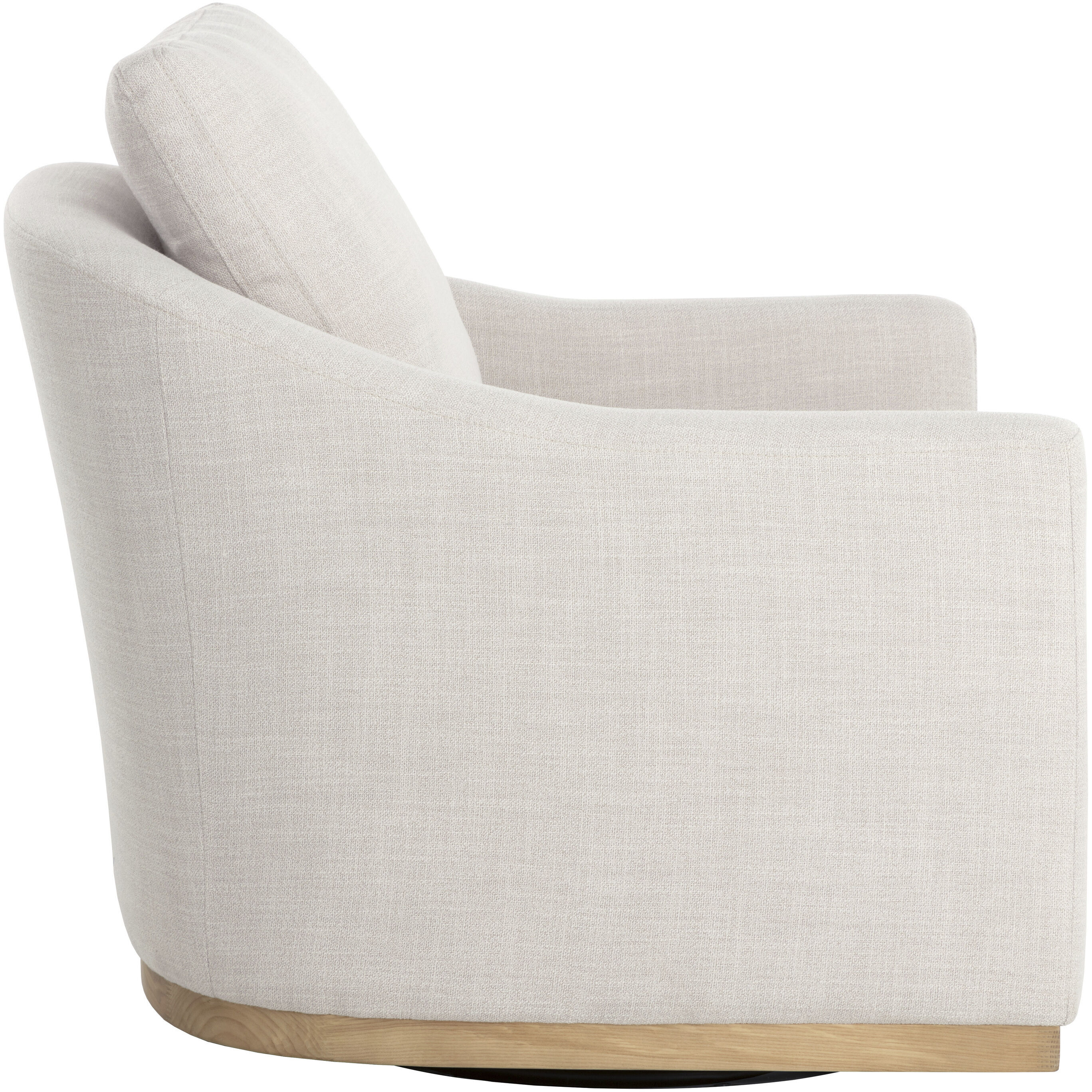 Corbin Effie Linen Swivel Lounge Chair